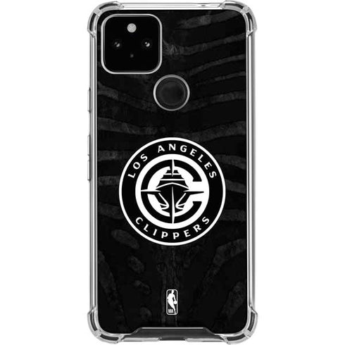 NBA LA Clippers Animal Print Google Pixel 5a 5G Clear Case